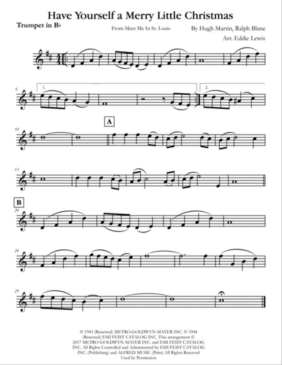 Have Yourself A Merry Little Christmas Trombone scores gallery preview page 2