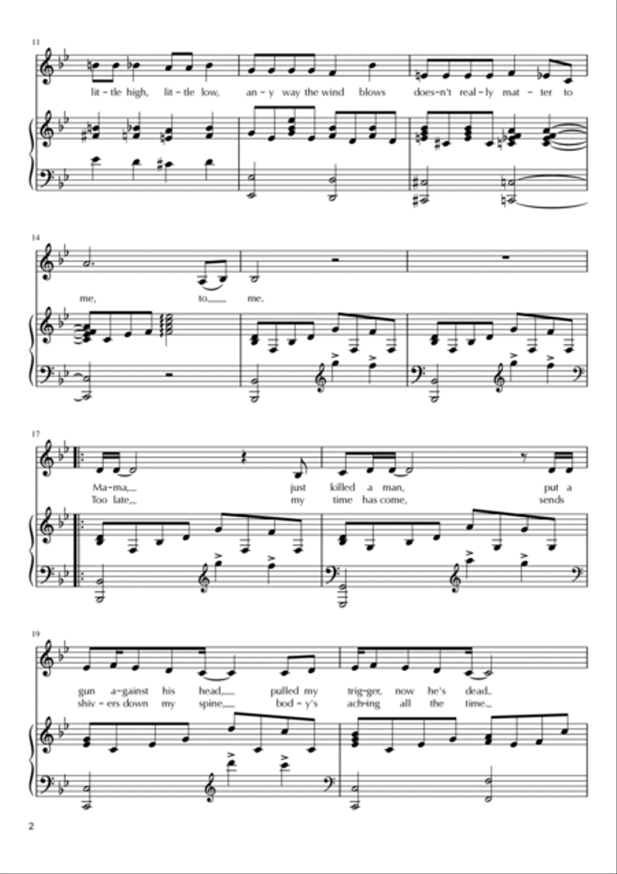 Bohemian Rhapsody Voice scores gallery preview page 2