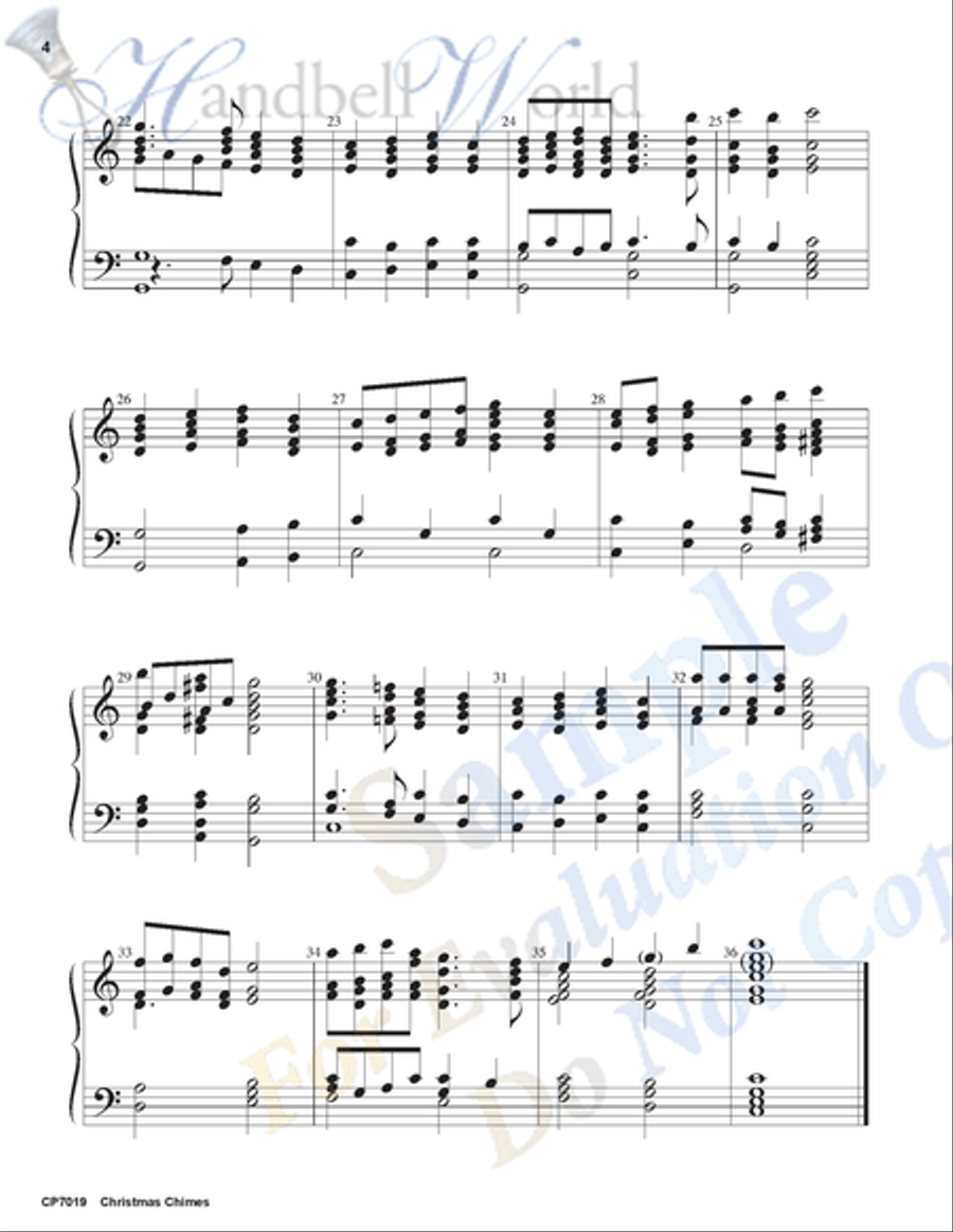 Christmas Chimes 4-Octaves scores gallery preview page 3