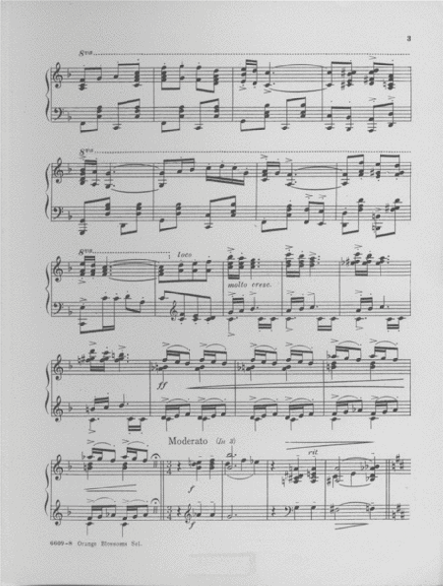 Orange Blossoms. Selections Piano Solo scores gallery preview page 3