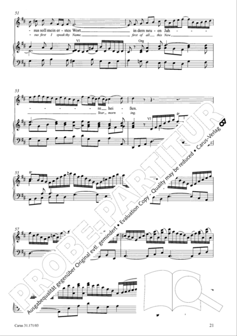 God, as thy name is, so is thy praise (Gott, wie dein Name, so ist auch dein Ruhm) 4-Part scores gallery preview page 22