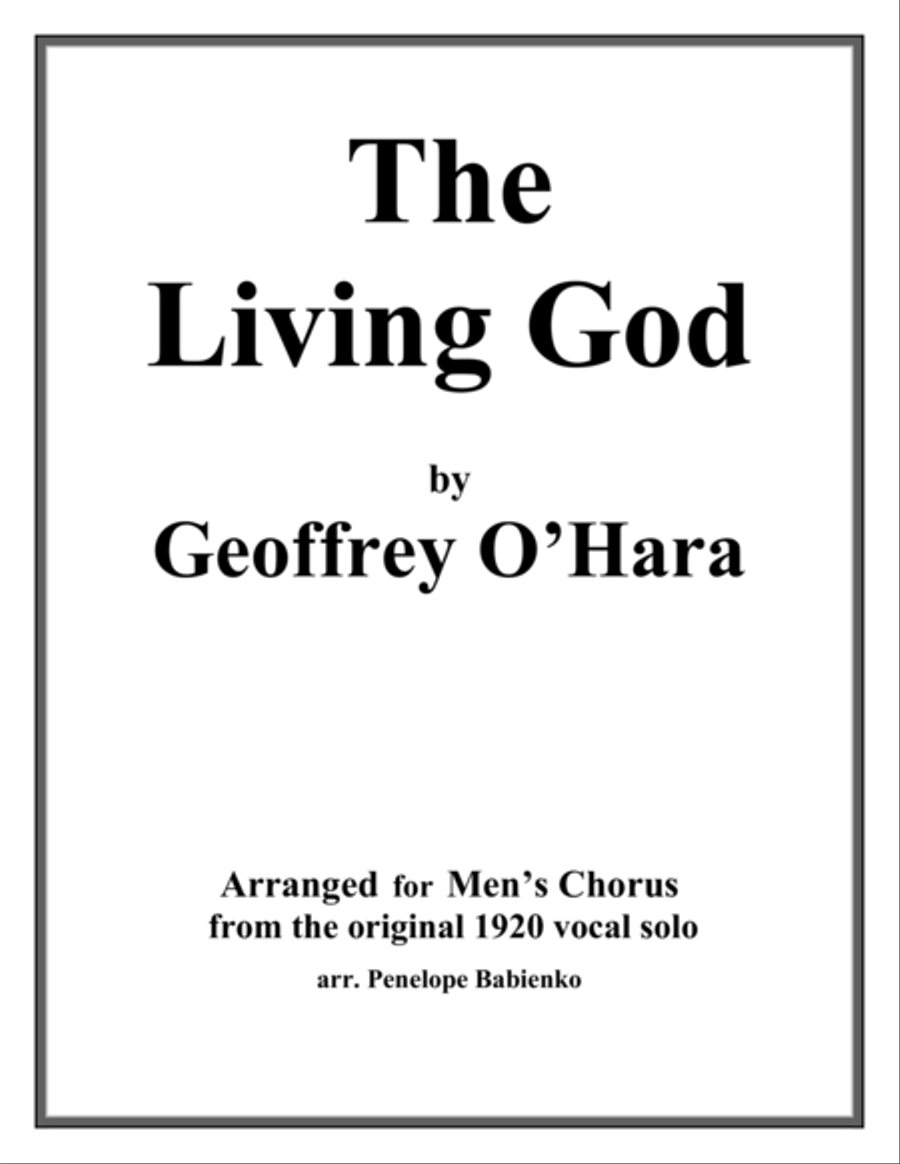 The Living God TTBB scores gallery preview page 1