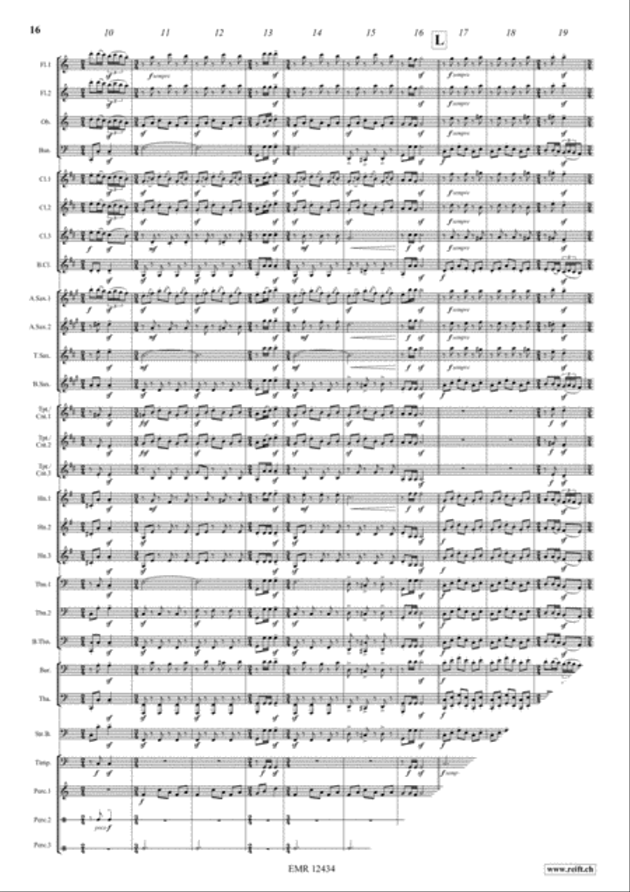 Romanian Folk Dances Concert Band scores gallery preview page 12