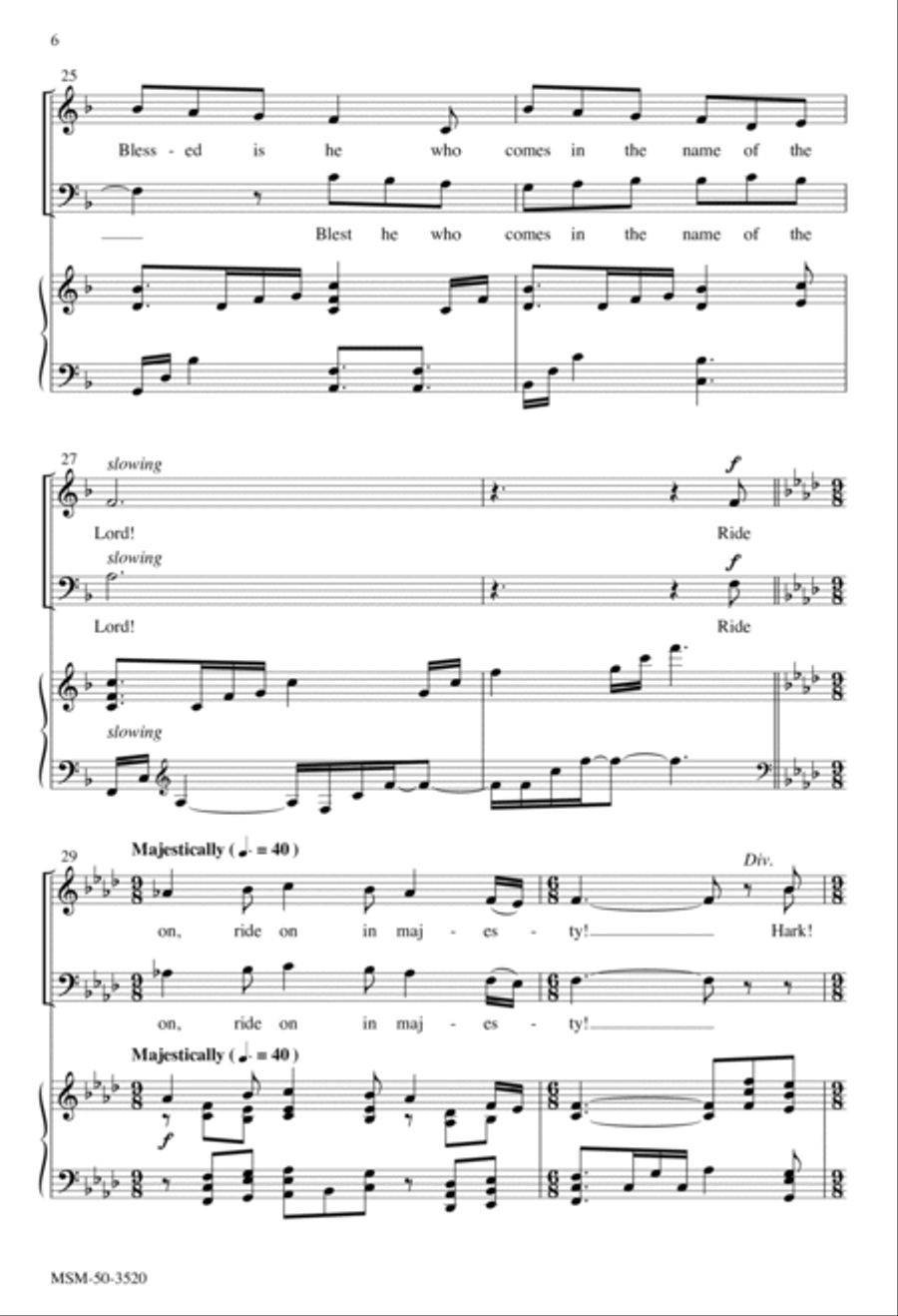 Ride On, Ride On in Majesty 3-Part scores gallery preview page 5