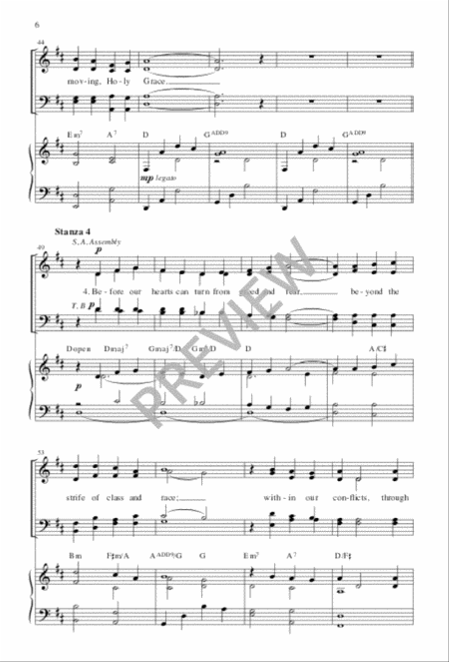 Before This Universe Burst Forth in Light 4-Part scores gallery preview page 7