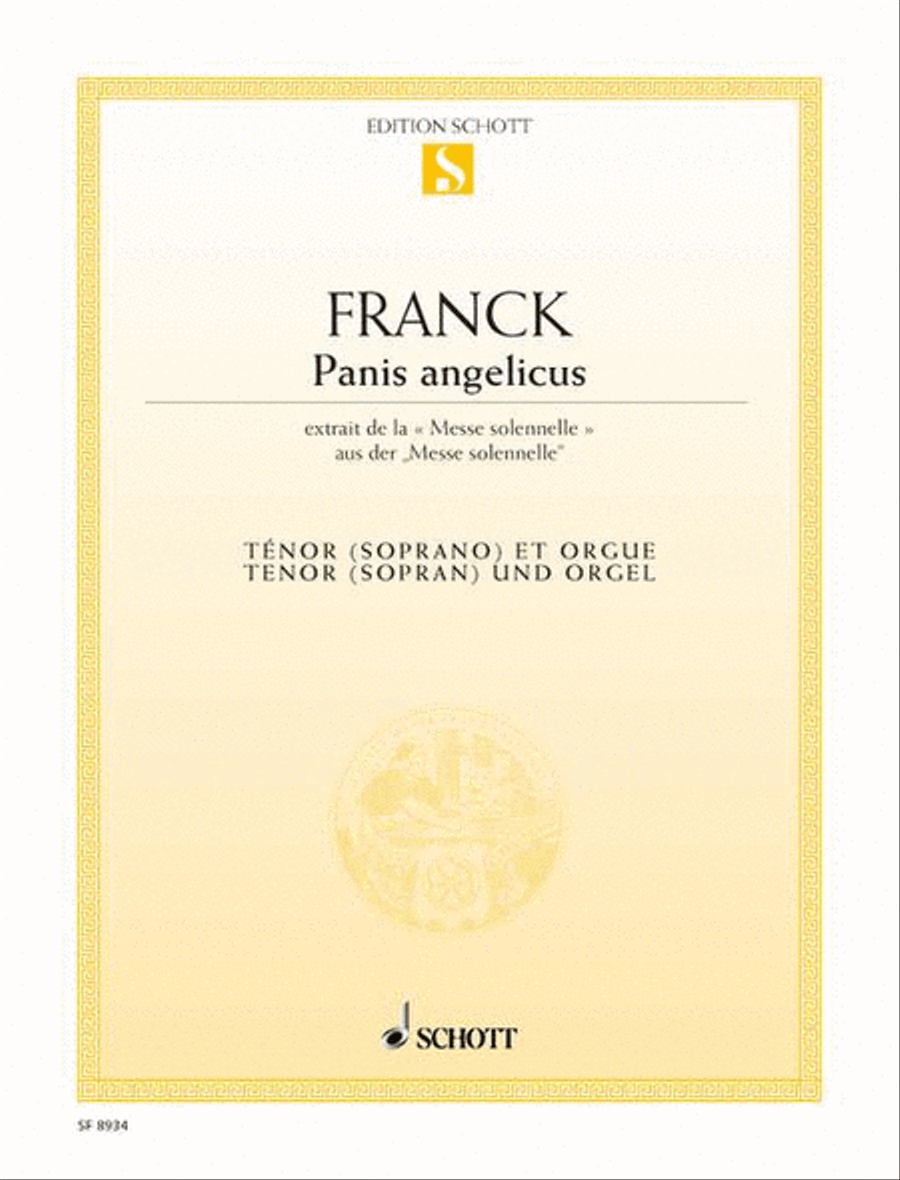 Panis angelicus B major Panis angelicus B major Harmonium scores gallery preview page 1