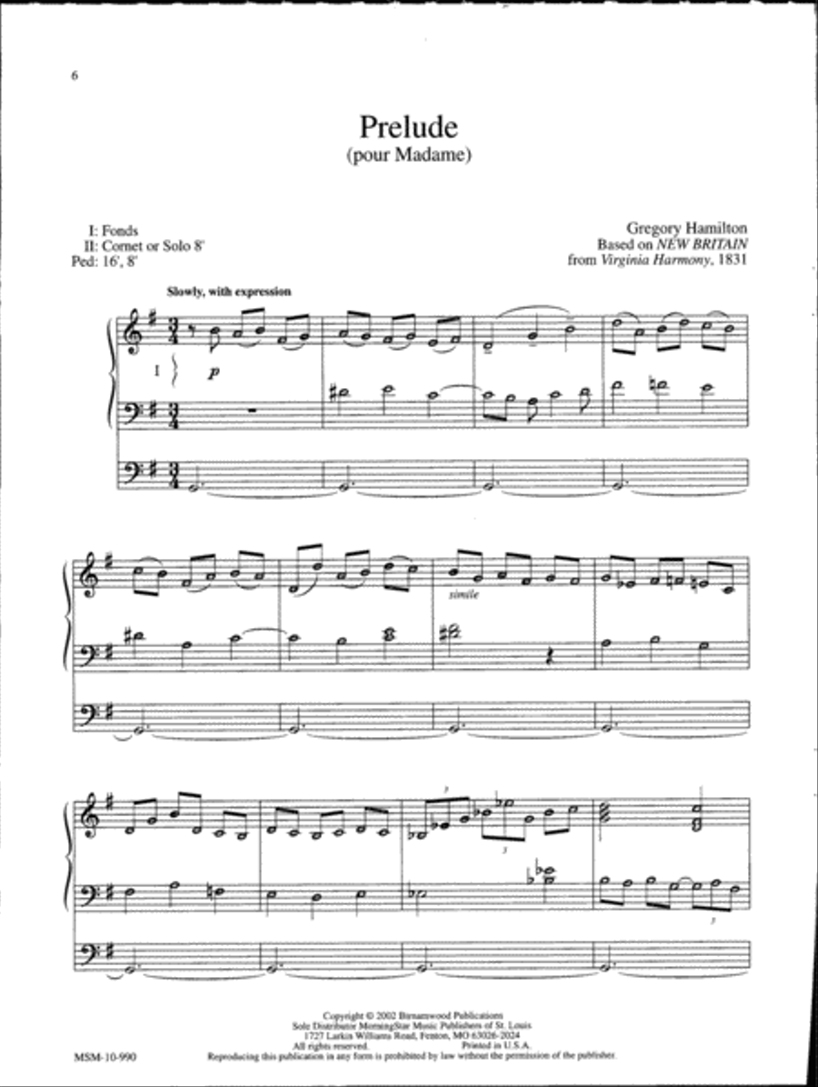 Marilyn Mason Music Library, Volume 1 Organ scores gallery preview page 2