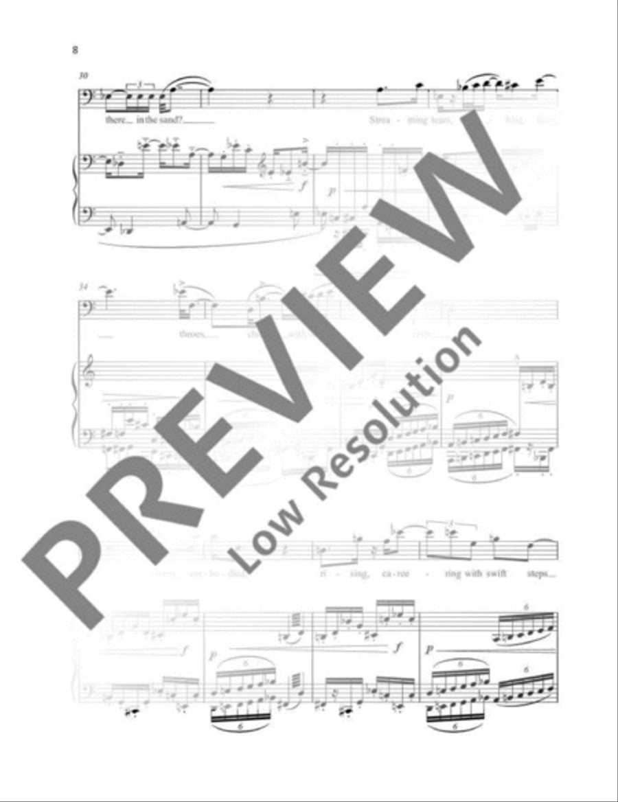 Three Songs Baritone Voice scores gallery preview page 9