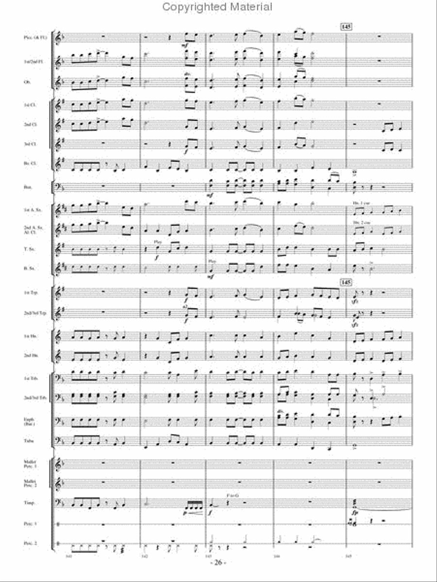 High Country Celebration Concert Band scores gallery preview page 25