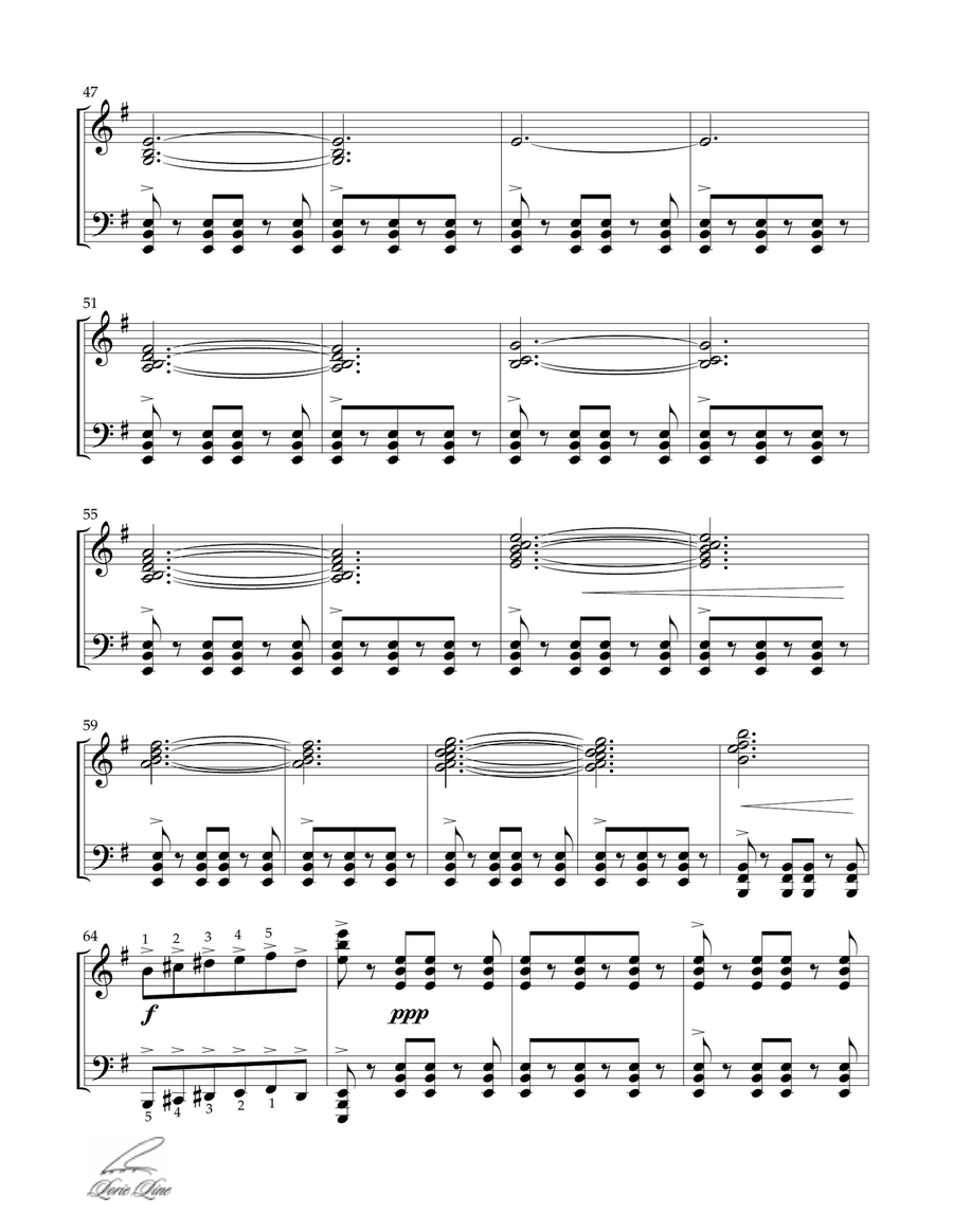 Carol Of The Bells Piano Solo scores gallery preview page 4