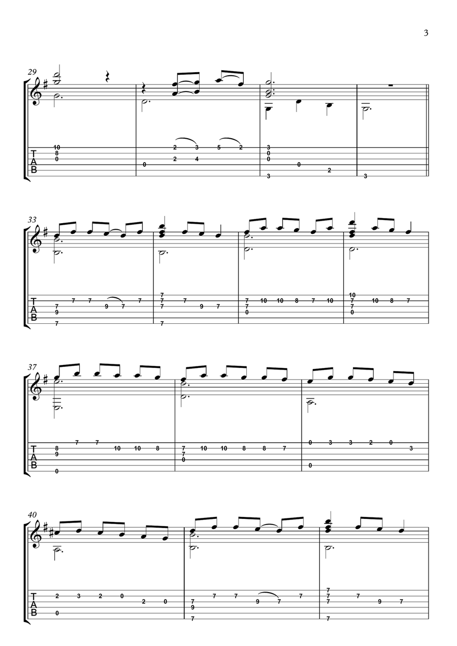 Nur für dich allein Nur für dich allein Acoustic Guitar scores gallery preview page 3