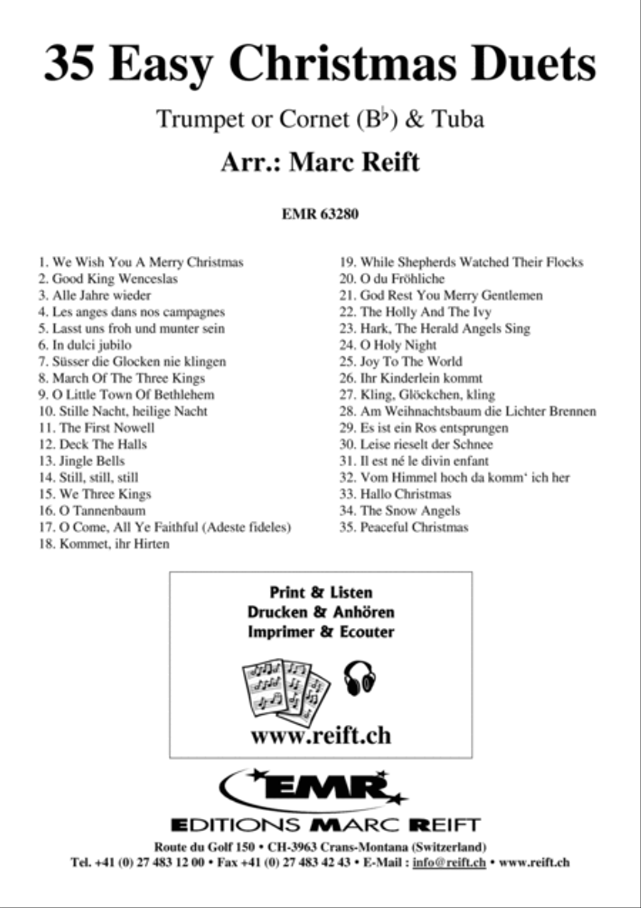35 Easy Christmas Duets Cornet scores gallery preview page 2