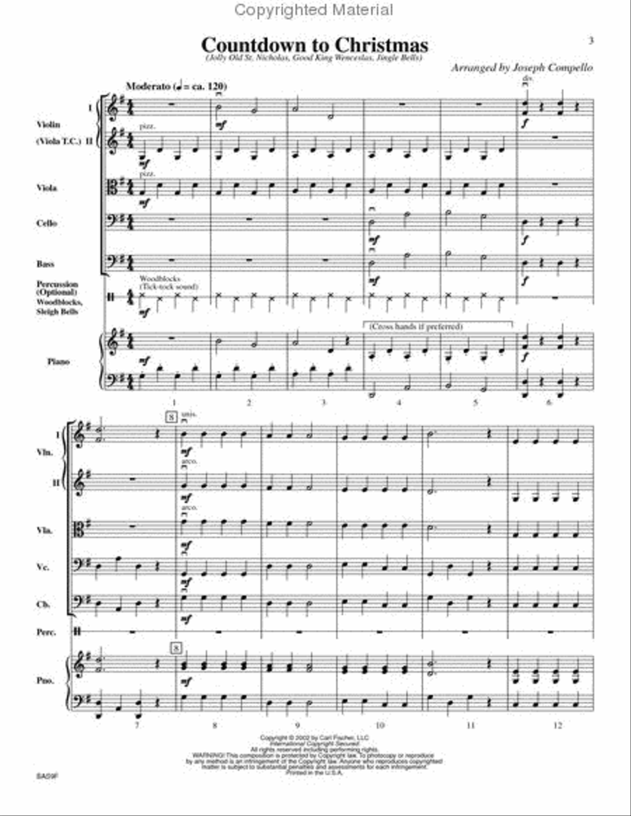 Countdown To Christmas String Orchestra scores gallery preview page 2