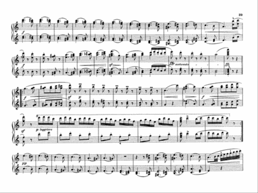 Brahms: Hungarian Dances, Volume I Piano Duet scores gallery preview page 4