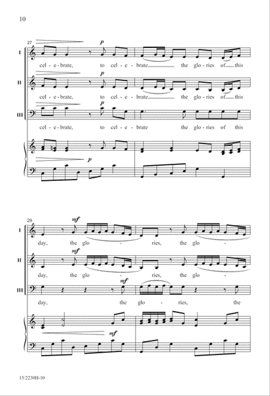 Sound the Trumpet Sound the Trumpet 3-Part scores gallery preview page 11