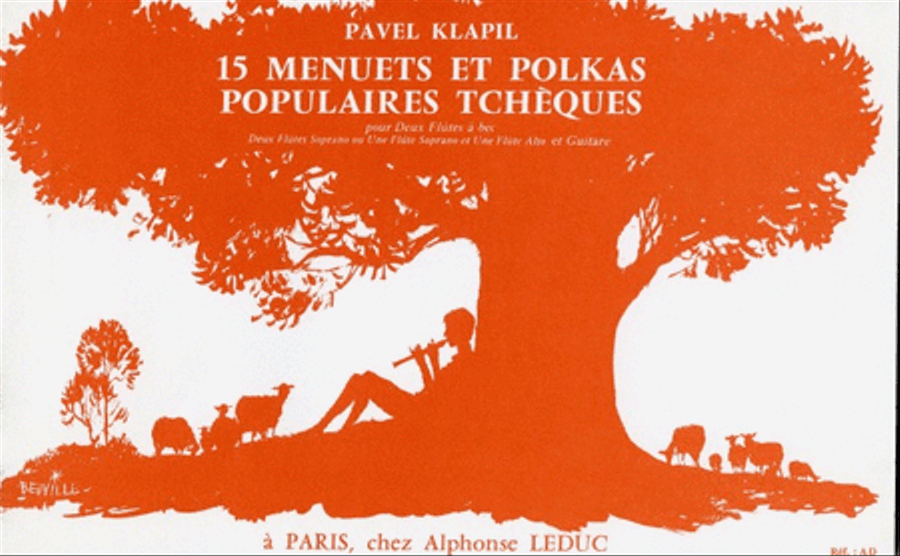 15 Menuets Et Polkas Populaires Tcheques (recorder & Guitar) Recorder scores gallery preview page 1