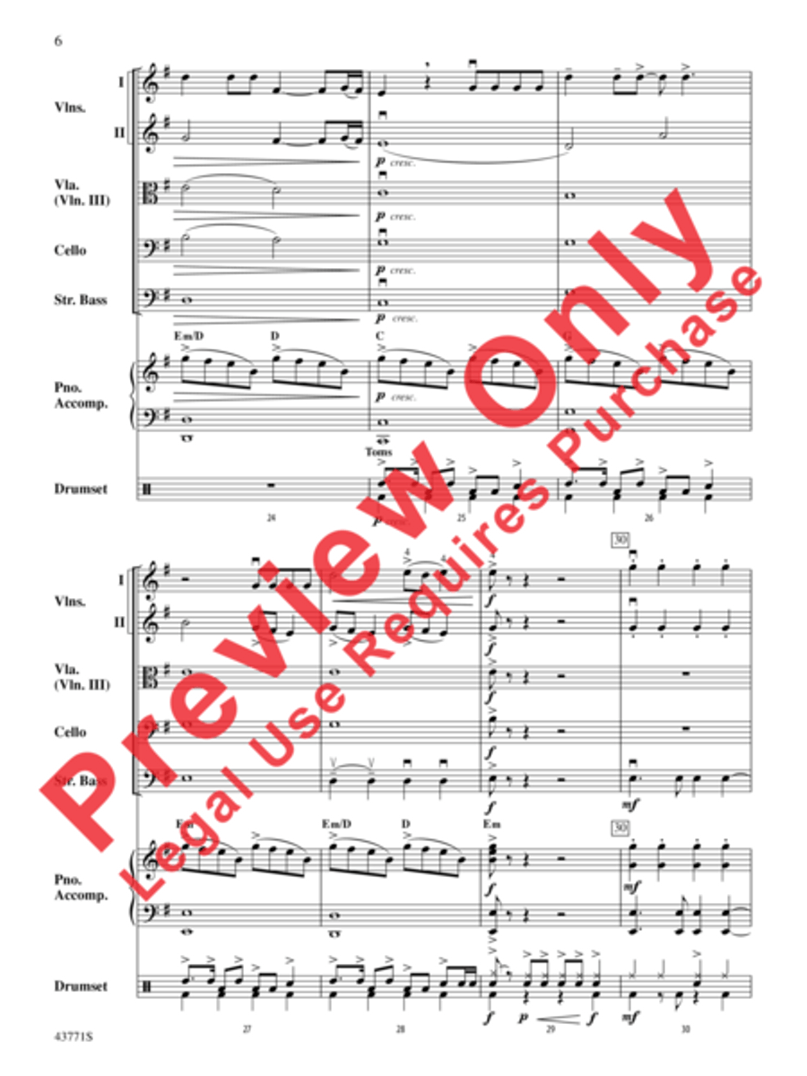 Dark Horse Dark Horse String Orchestra scores gallery preview page 7