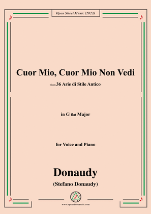 Donaudy-Cuor Mio,Cuor Mio Non Vedi,in G flat Major