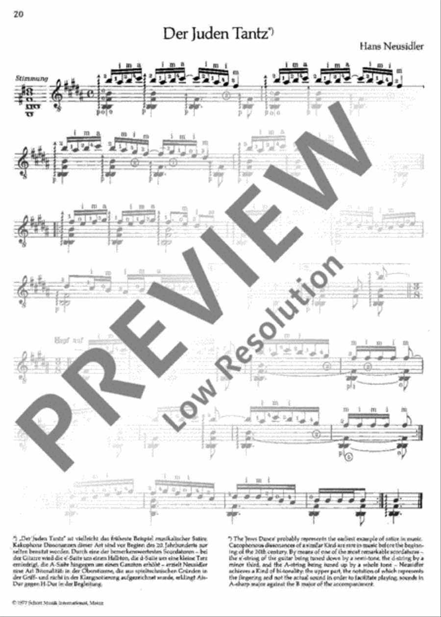 Musik der Renaissance Classical Guitar scores gallery preview page 21