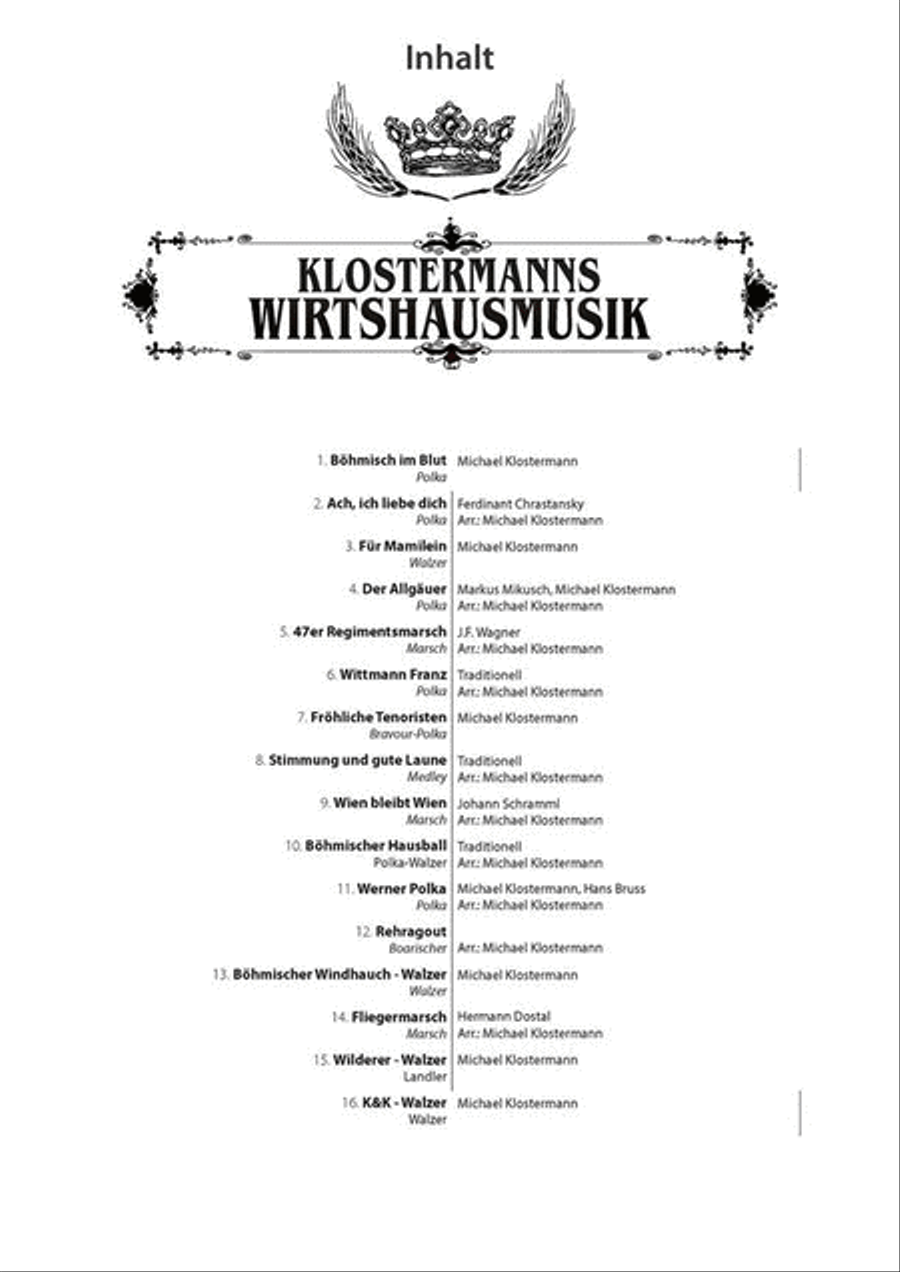 Klostermanns Wirtshausmusik Brass Band scores gallery preview page 5