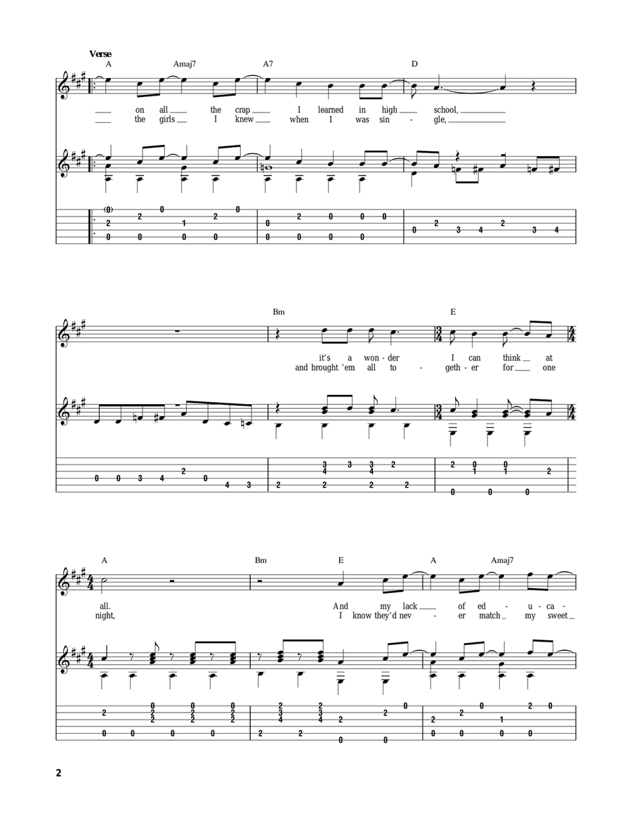 Kodachrome TM Kodachrome TM Acoustic Guitar scores gallery preview page 2