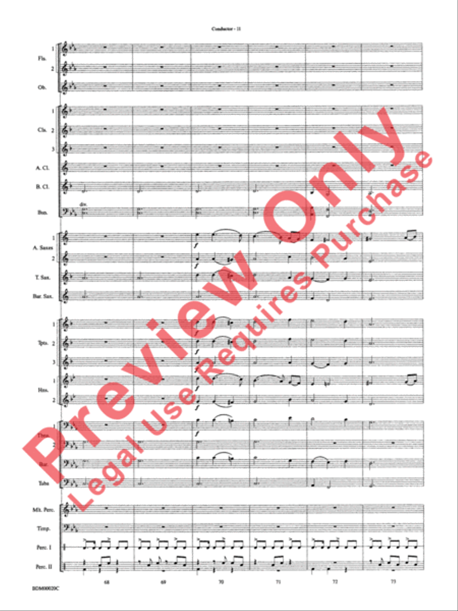 Coventry Carol Concert Band scores gallery preview page 13