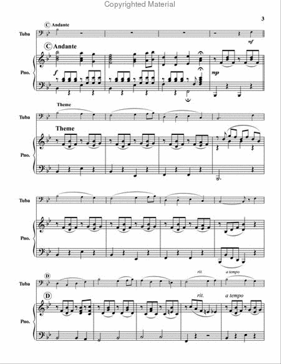 Bluebells of Scotland Tuba scores gallery preview page 4