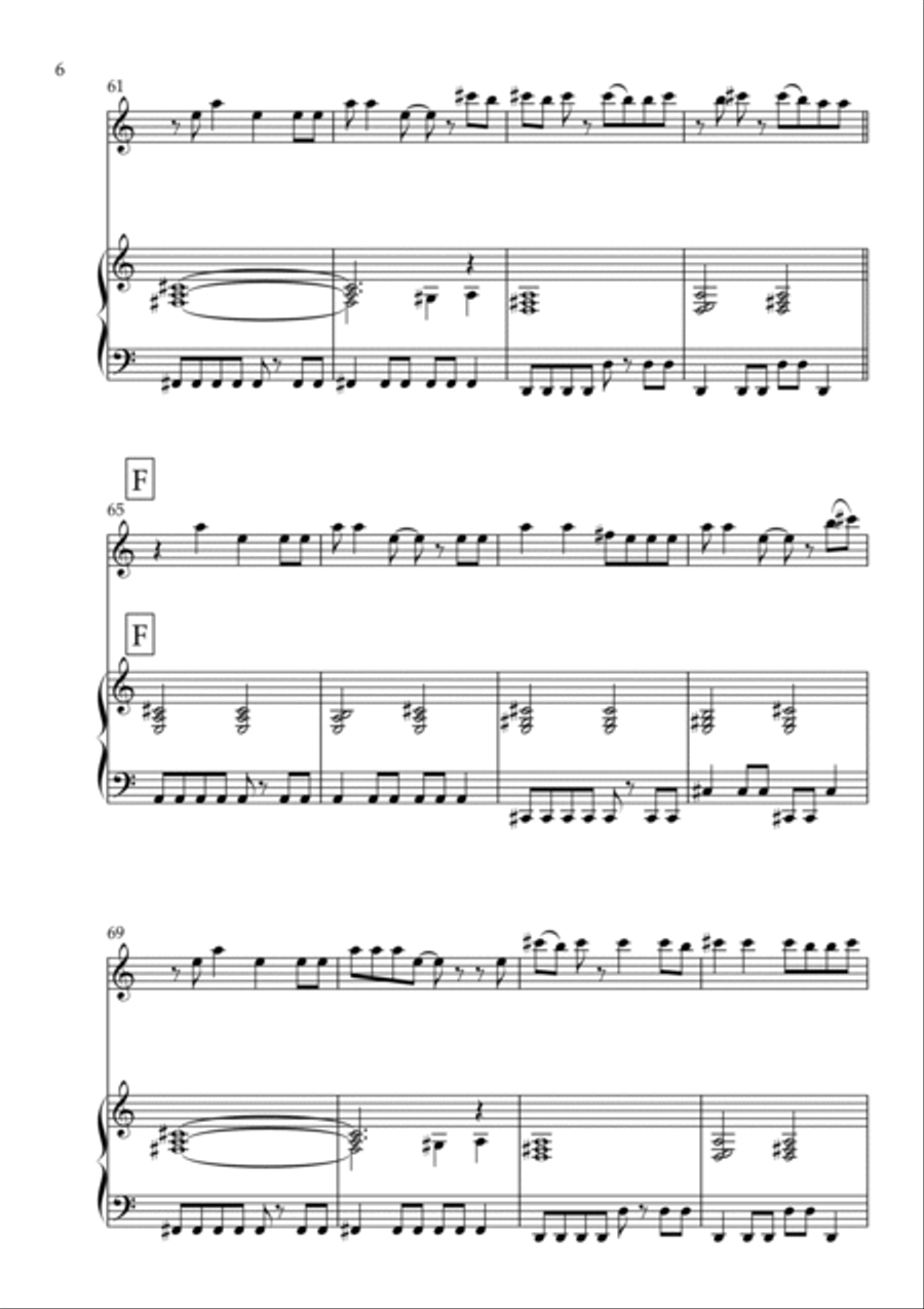 Cruel Summer Flute scores gallery preview page 6
