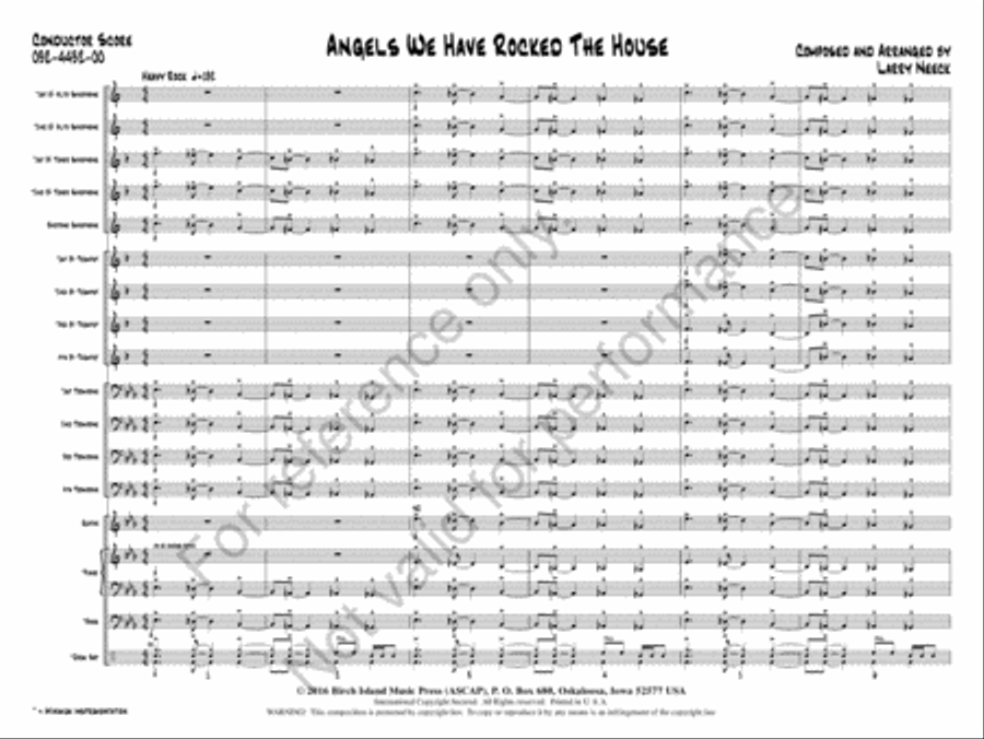 Angels We Have Rocked The House Jazz Ensemble scores gallery preview page 2