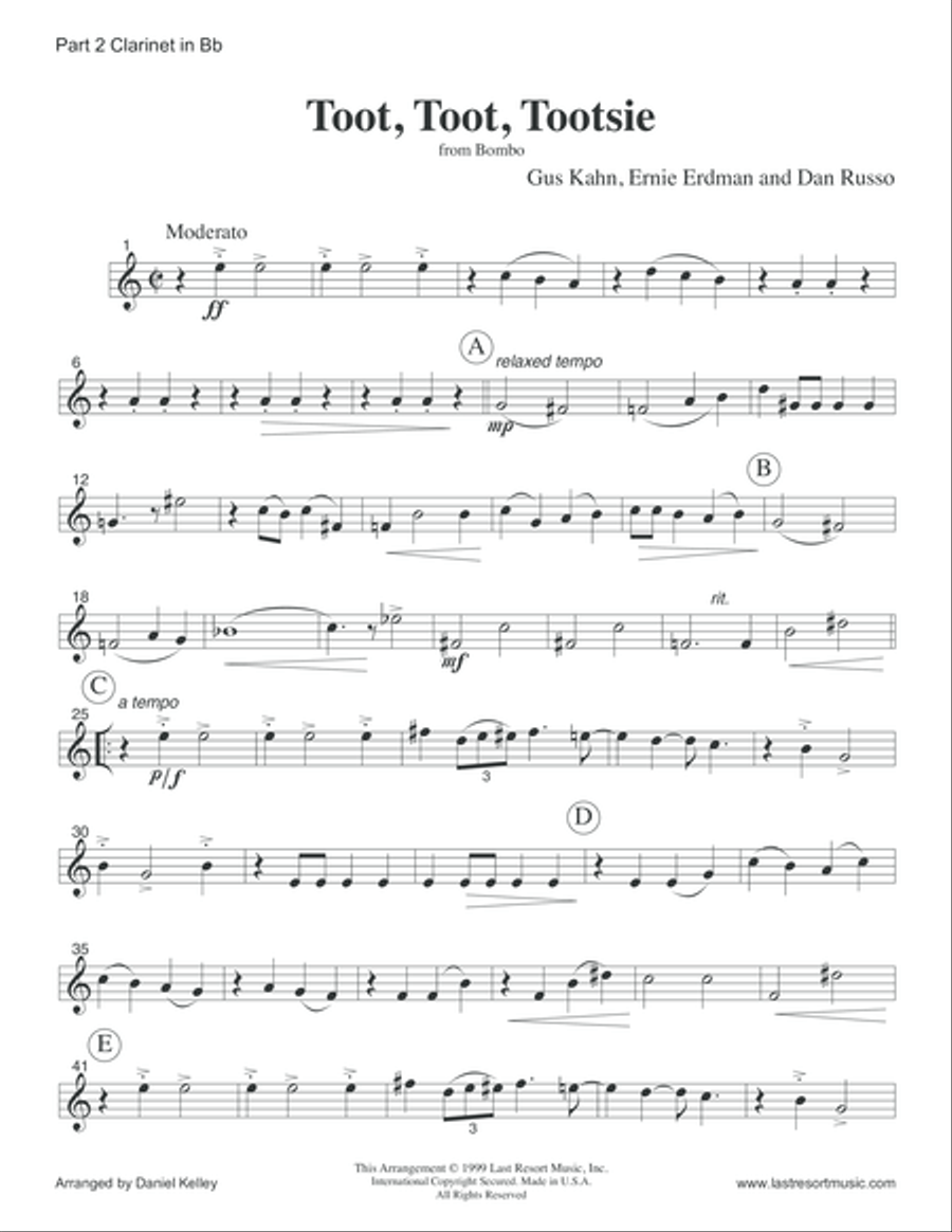 Toot, Toot, Tootsie for Woodwind Trio Woodwind Trio scores gallery preview page 6