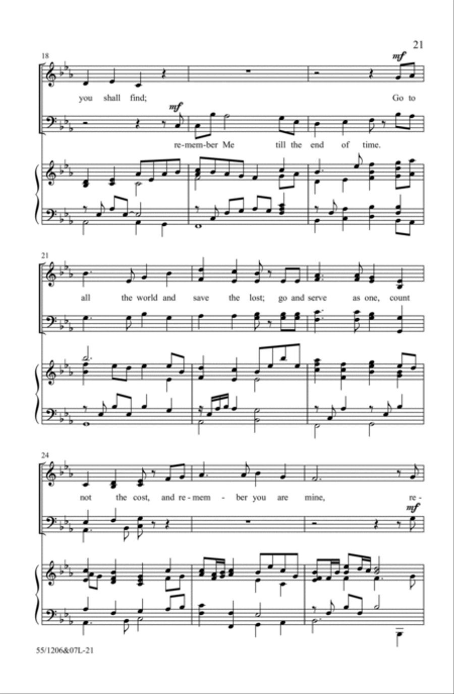 No Greater Love 4-Part scores gallery preview page 21