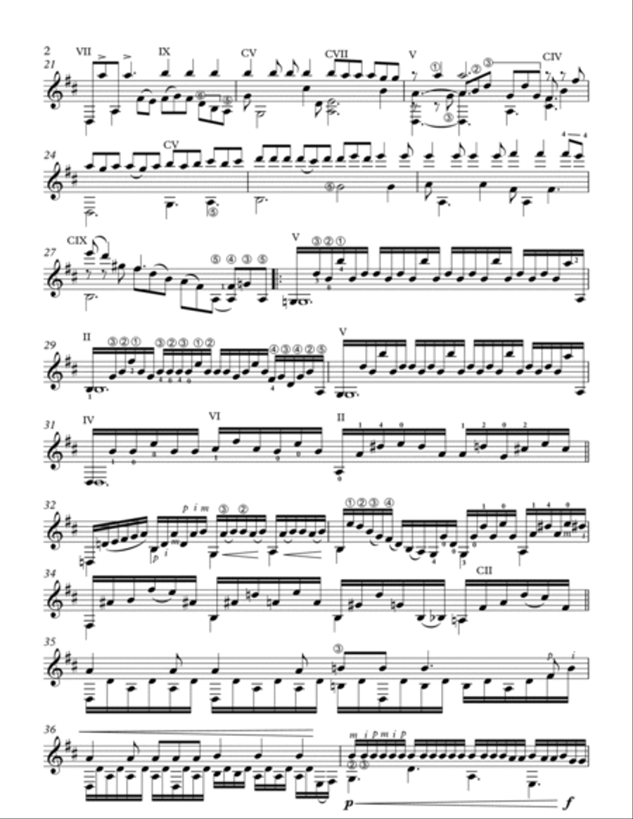 Hallelujah Guitar Solo scores gallery preview page 2