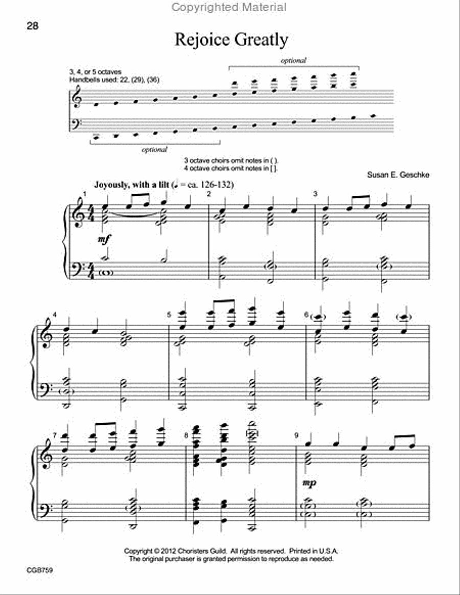 Ring Around the Year (3, 4, or 5 octaves) 5-Octaves scores gallery preview page 9