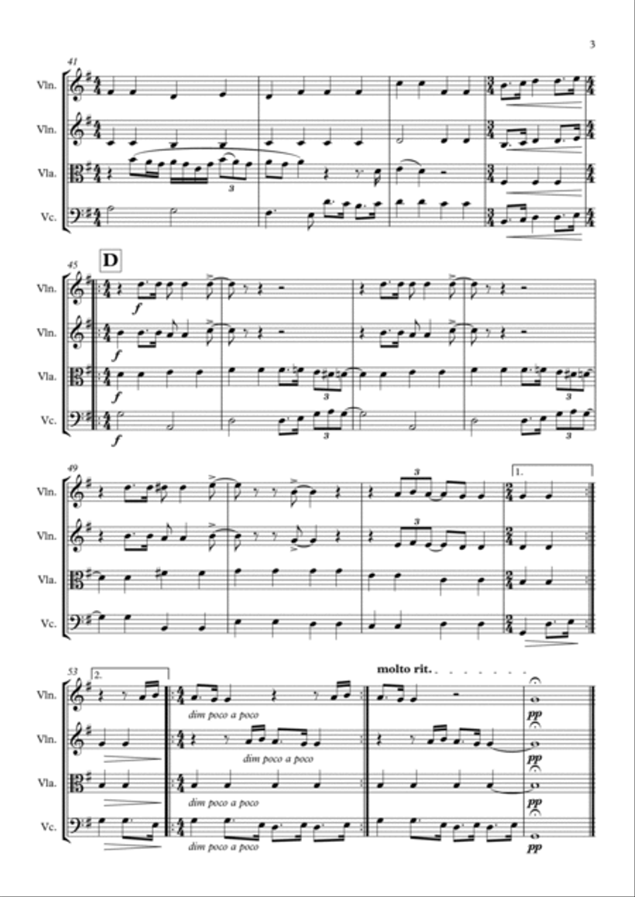 All You Need Is Love String Quartet scores gallery preview page 4