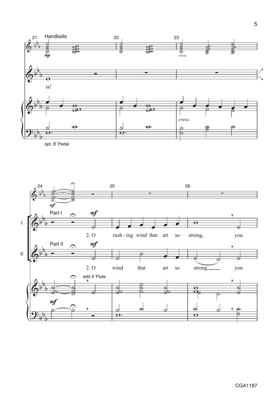 All Creatures of Our God and King Choir scores gallery preview page 5