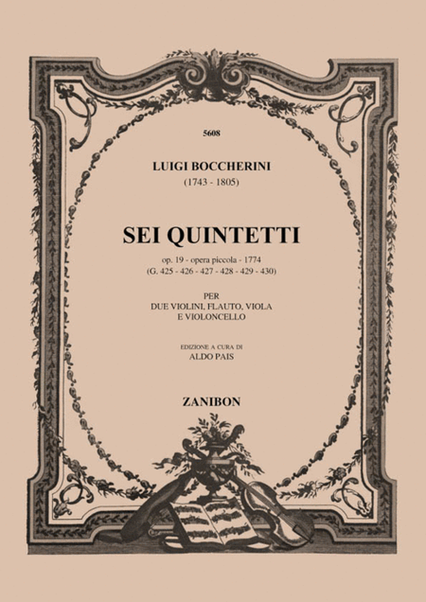 6 Quintet Op. 19 (1797) Opera Piccola