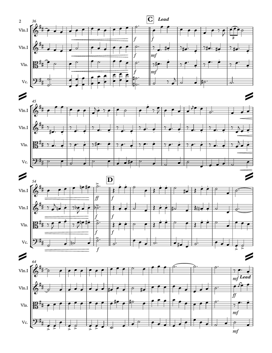 My Favorite Things String Quartet scores gallery preview page 3