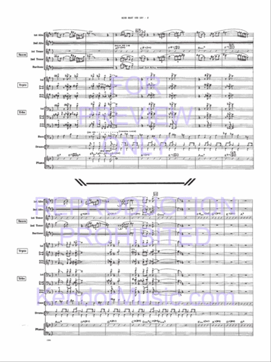 Mean What You Say Jazz Ensemble scores gallery preview page 9