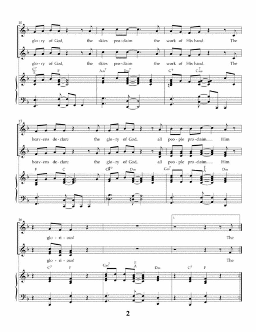 Proclaim Him Glorious Voice scores gallery preview page 2