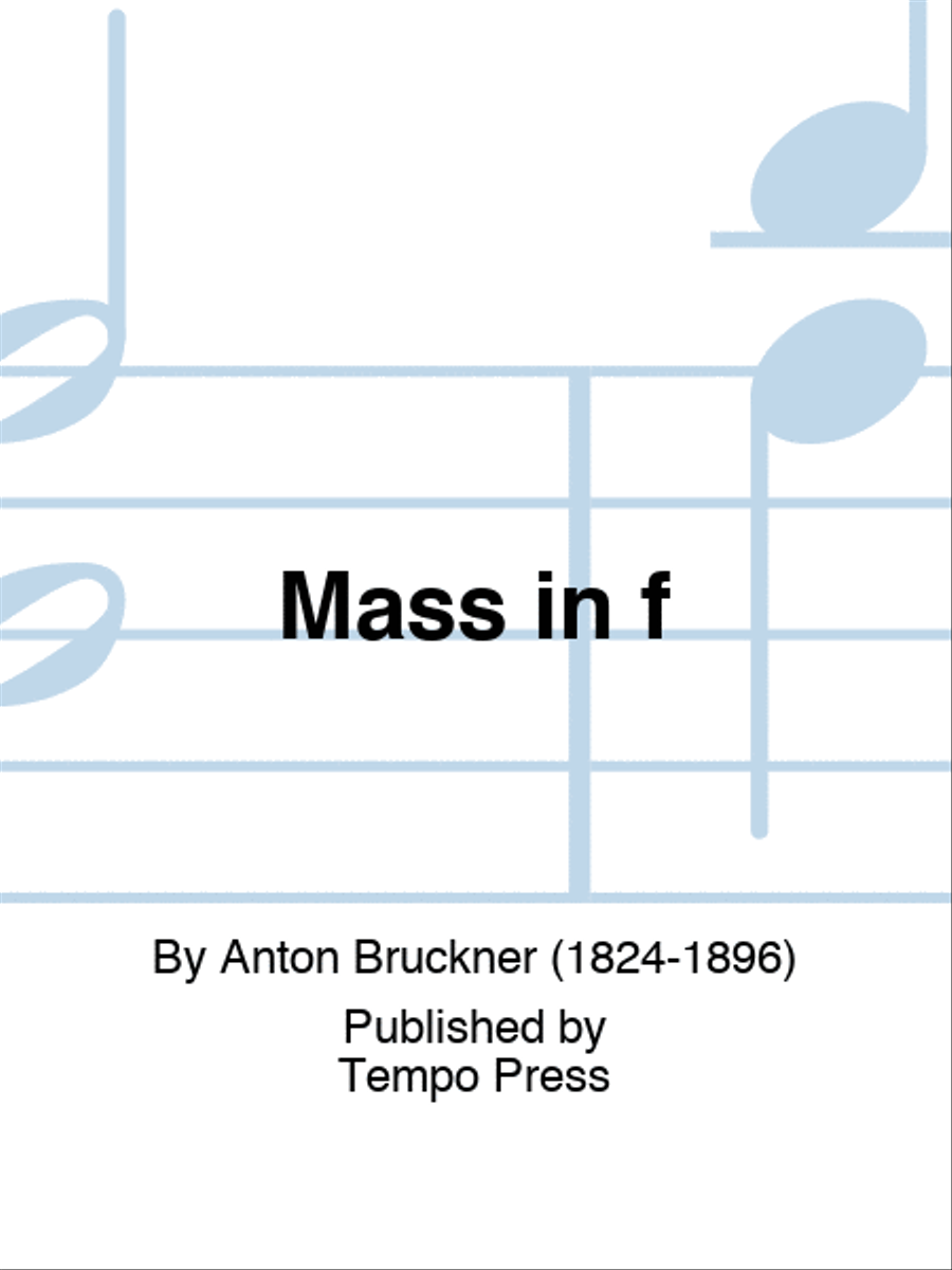 Mass in f Mass in f Voice scores gallery preview page 1