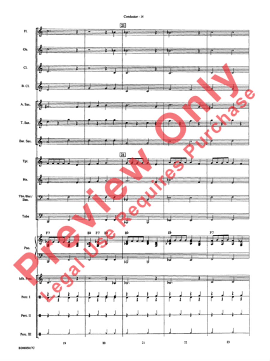 Belwin Very Beginning Band Kit #1 Concert Band scores gallery preview page 17
