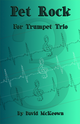 Book cover for Pet Rock, a Rock Piece for Trumpet Trio