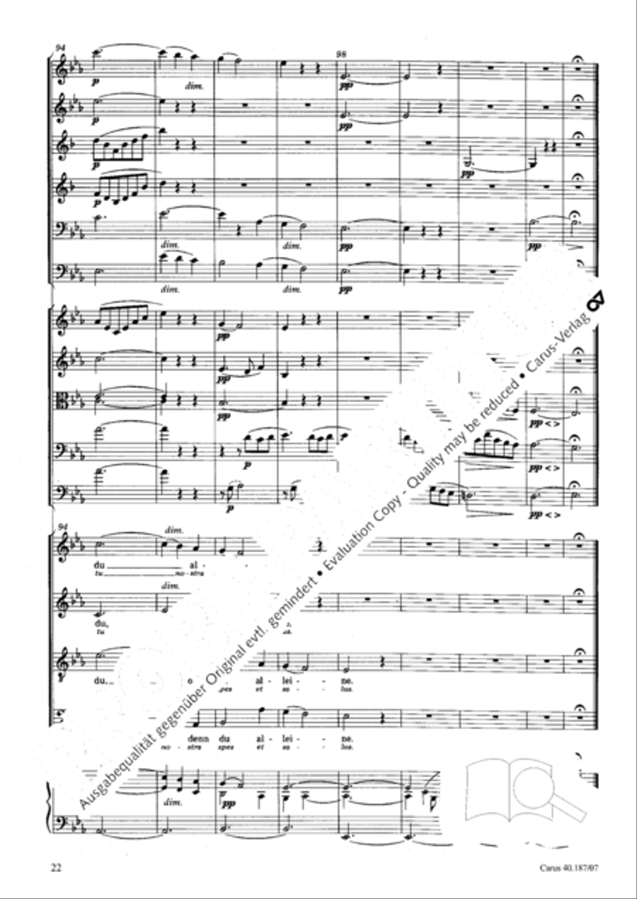 We all believe in one true God (Wir glauben all an einen Gott) 4-Part scores gallery preview page 23