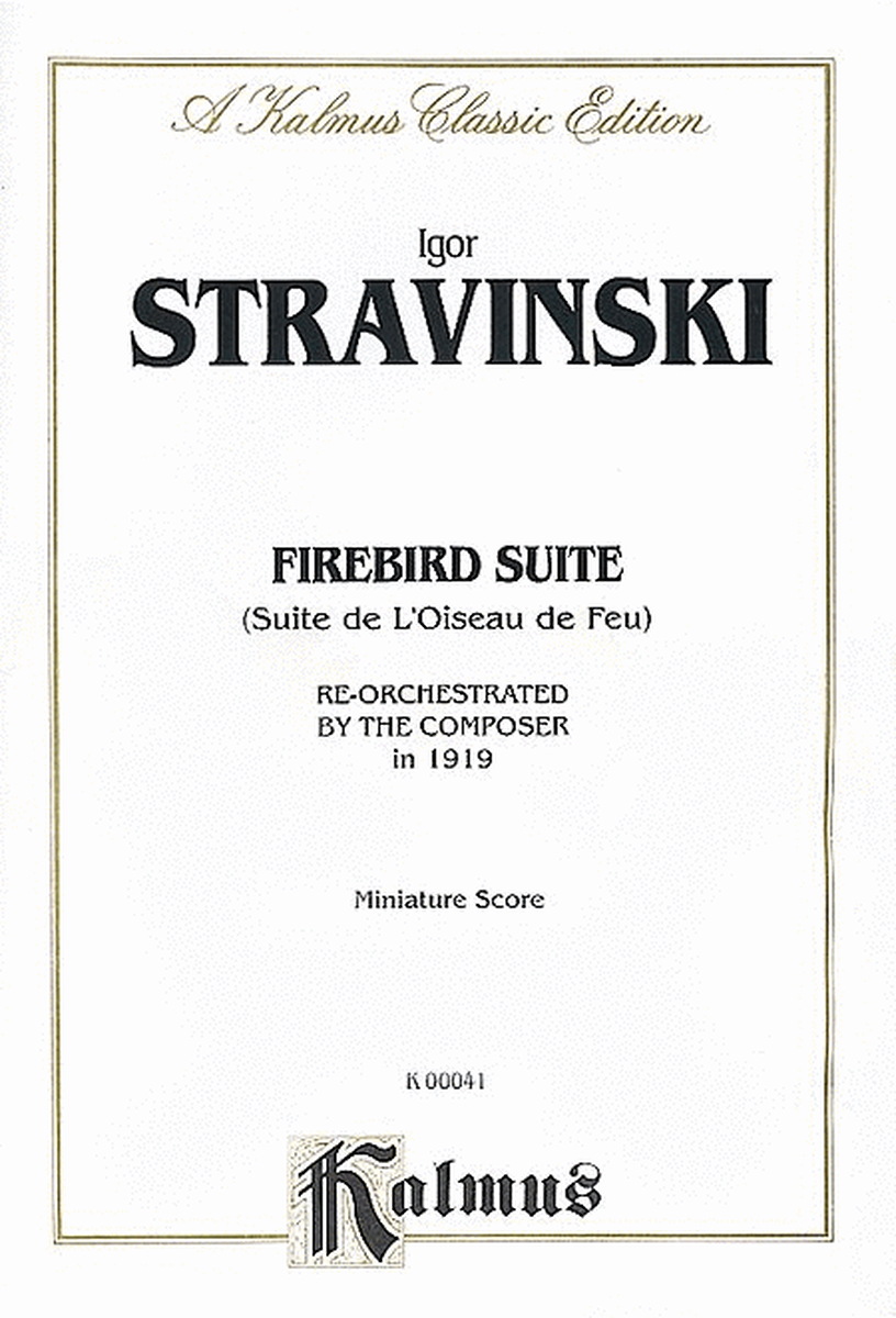 Stravinsky Firebird Suite