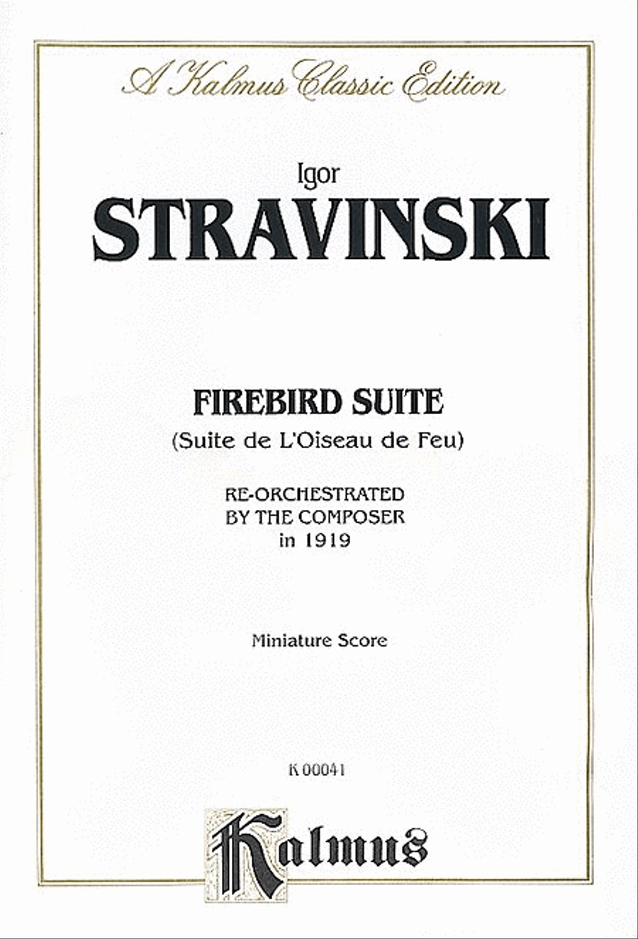 Book cover for Stravinsky Firebird Suite