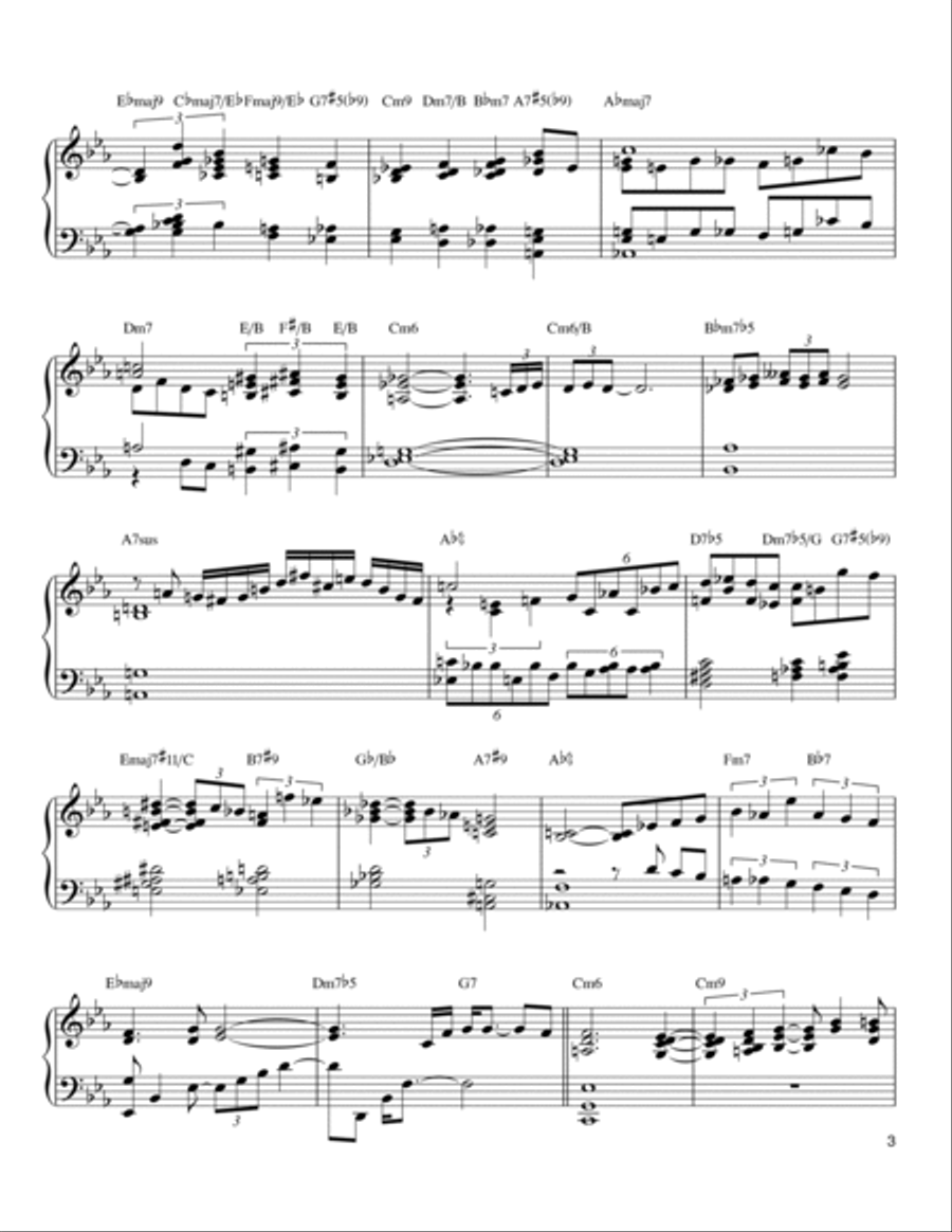 My Funny Valentine My Funny Valentine Piano Solo scores gallery preview page 3