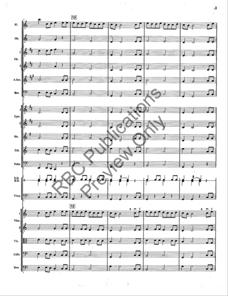 Finale From Symphony #5 (Score) Full Orchestra scores gallery preview page 6