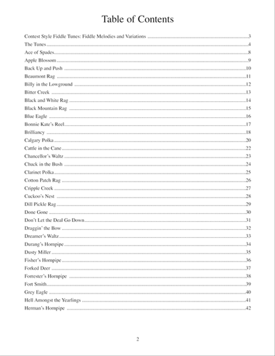 Anthology of Contest Fiddle Tunes Violin scores gallery preview page 3