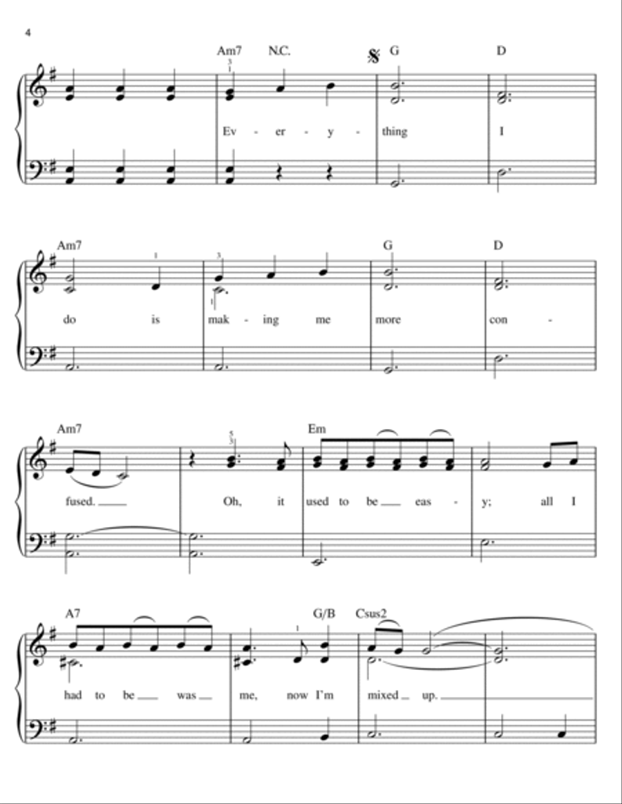 Mixed Up Mixed Up Easy Piano scores gallery preview page 4