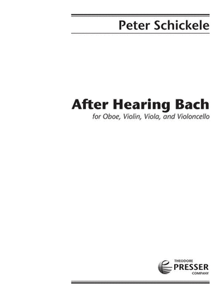 Book cover for After Hearing Bach